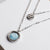 Zendala Layering Necklace Mother-of-Pearl/Silver - Holzkern Model: Jewelry