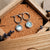 Zendala Earrings with Round Pendant - Wooden Core Model: Jewelry