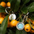 Zendala Earrings with Round Pendant - Wooden Core Model: Jewelry