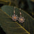 Aphonia Earrings Snowflake Made of Wood Wood Core Model Jewelry