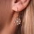 Aphonia Earrings Snowflake Made of Wood Wood Core Model Jewelry