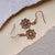 Aphonia Earrings Snowflake Made of Wood Wood Core Model Jewelry