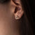 Scale Triangle Stud Earrings - Wood Core Model: Jewelry
