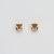 Scale Triangle Stud Earrings - Wood Core Model: Jewelry