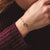 Bracelet with round pendant and wood element Holzkern Model Jewelry