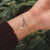 Bracelet with round pendant and wood element Holzkern Model Jewelry
