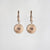 Stencil Earrings with Round Pendant - Wooden Core Model: Jewelry