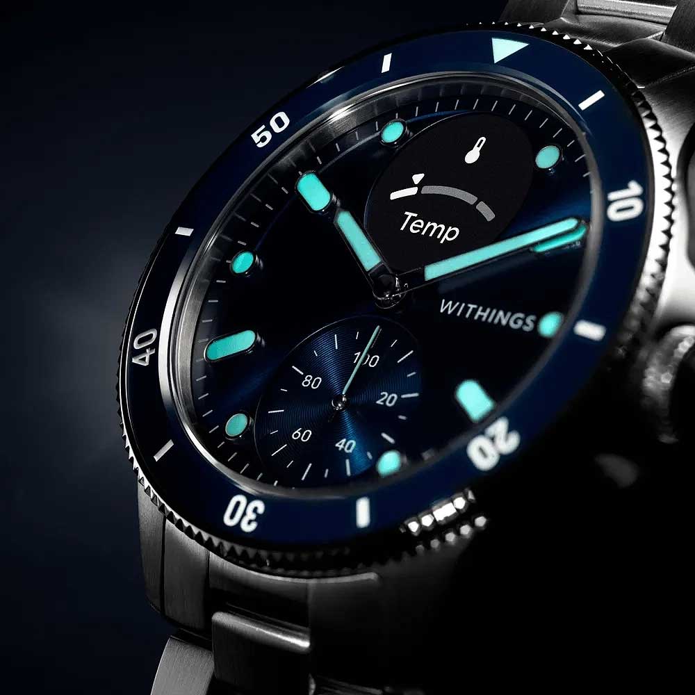 Withings Nova WITHINGS-SCANWATCH Watch • Clinically validated ECG • Stylish sapphire glass