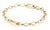 Segmented Charm bracelet with connect link, made of silver, gold plated - Thomas Sabo Model: C1202-413-39-L15