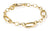 Link Charm bracelet with three connector links, in silver, gold plated - Thomas Sabo Model: C1203-413-39-L15