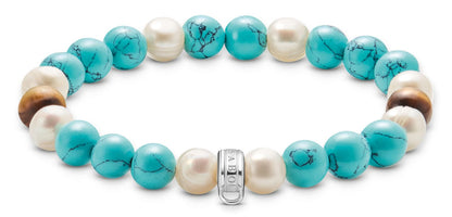 Thomas Sabo Bead Bracelet with Colorful Stones Silver