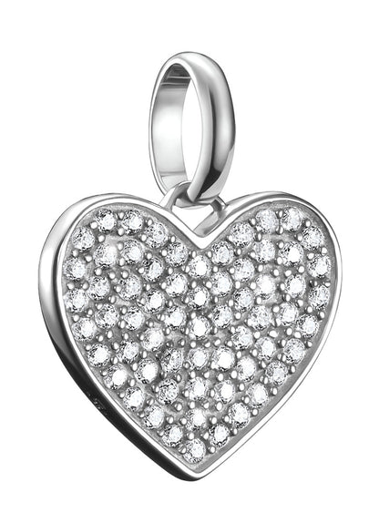 Thomas Sabo Charm-Anhänger Pavé-Herz Connect Silber