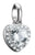 Thomas Sabo Charm-Anhänger Herz mit Steinen Connect Silber