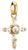 Thomas Sabo Charm-Anhänger Vintage-Kreuz Connect vergoldet