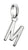 Thomas Sabo Charm-Anhänger Buchstabe M Connect Silber