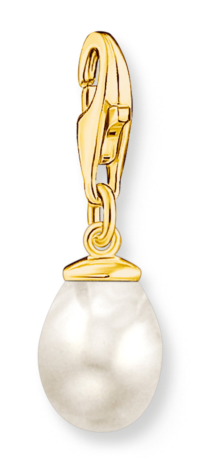 Charm-Anhänger weiße Perle vergoldet - Thomas Sabo Modell: 1996-430-14