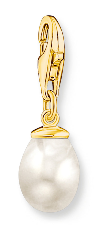Charm-Anhänger weiße Perle vergoldet - Thomas Sabo Modell: 1996-430-14