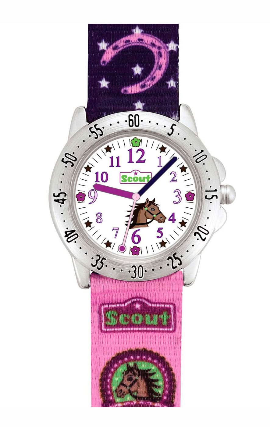 Scout Crystal 280378065 Mädchen-Uhr • Pädagogisch • Robust