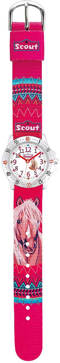 Scout 378.071 Mädchen Uhr • Quarz Uhrwerk • Robustes Textilarmband