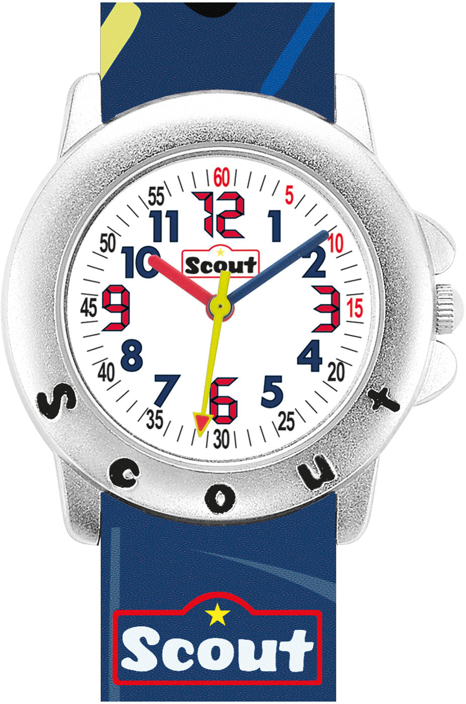 Scout Star Kids 393032 Jungen Uhr • Rennwagen-Motiv • 5 Bar