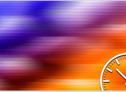 Dixtime Wanduhr 35x50 cm Aluminium • Modernes Design • Geräuschlos