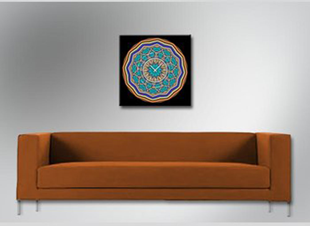 Dixtime Wanduhr 40x40 cm Aluminium • Modern • Geräuschlos