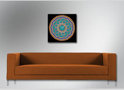 Dixtime Wanduhr 40x40 cm Aluminium • Modern • Geräuschlos