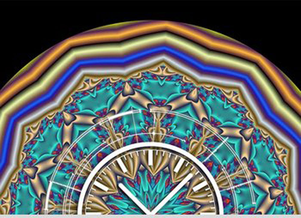 Dixtime Wanduhr 40x40 cm Aluminium • Modern • Geräuschlos