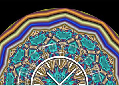 Dixtime Wanduhr 40x40 cm Aluminium • Modern • Geräuschlos