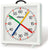 Peweta Wanduhr 60x60 cm Metall • Ballwurfsicher • Made in Germany