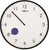 Atlanta Wall Clock 25.5 cm Ø Plastic • Color-changing hour marker • Modern design
