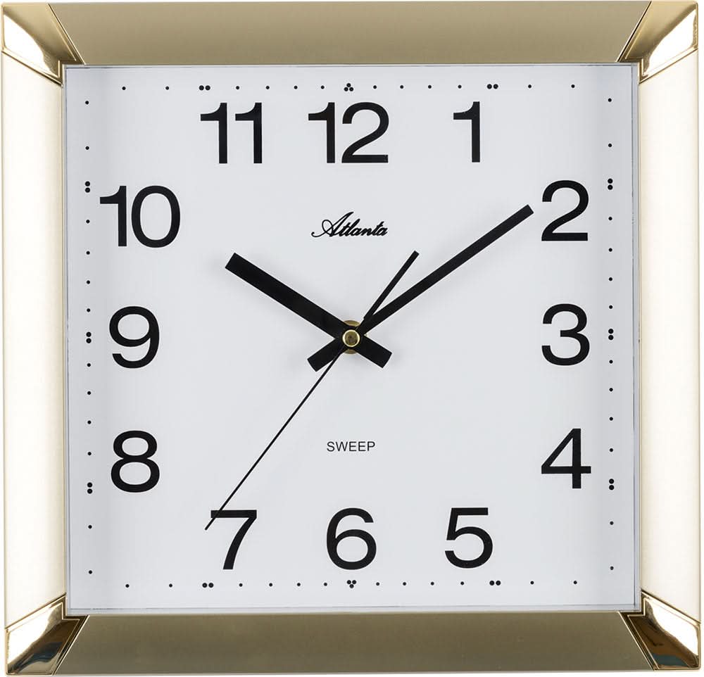 Atlanta Wall Clock 29x29 cm Plastic • Precise quartz movement • Silent movement