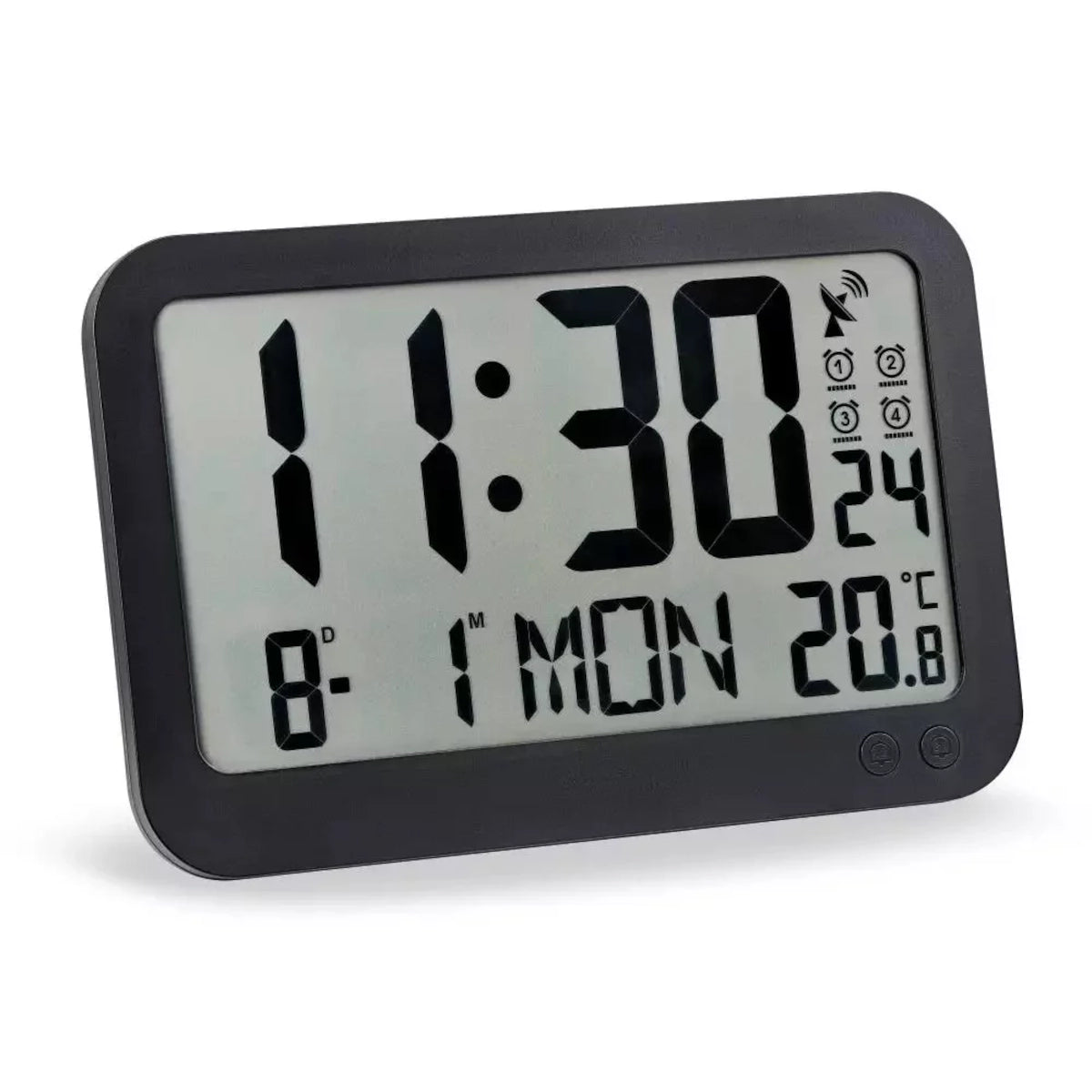 Atlanta Wall Clock • Radio-Controlled • Large Digital Display