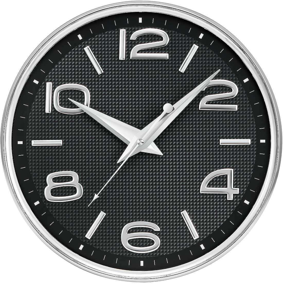 Atlanta Wanduhr 30 cm Ø Kunststoff • Funk • Zeitloses Design