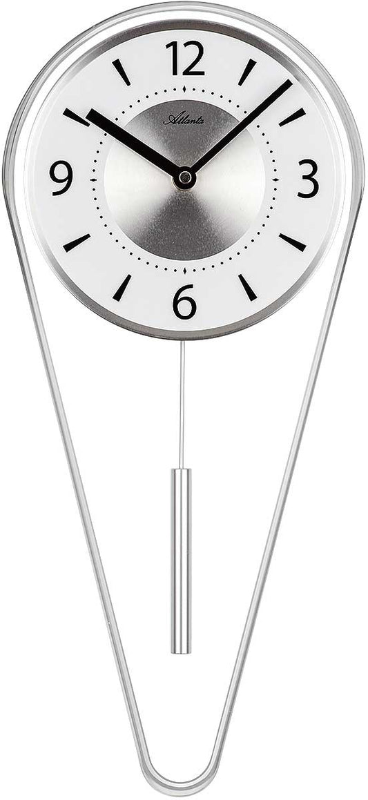 Atlanta Wall Clock 20x44x5 cm Metal • Elegant Design • Modern Metal Design