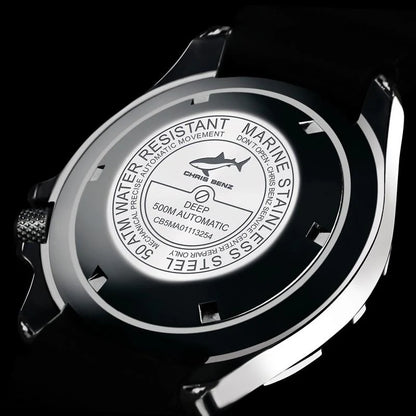 Chris Benz DEEP 500M AUTOMATIC CB-500A-O-MB Herren Uhr • Automatik • Saphirglas
