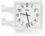 Peweta Wall Clock 50x50x25 cm Metal • Double-Sided • Radio Clock