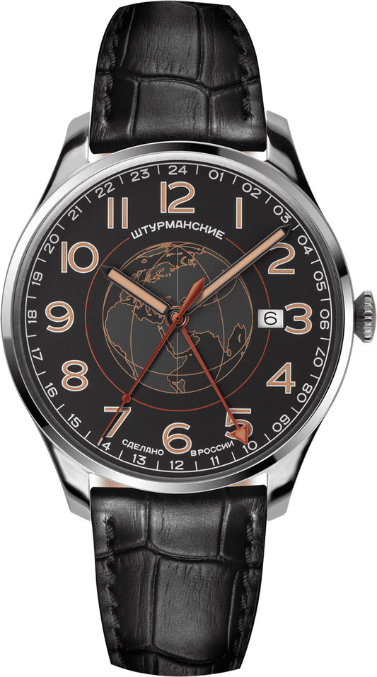 Sturmanskie Sputnik GMT 51524-1071663 Herren Uhr • Quarz • Mineralglas • GMT-Funktion