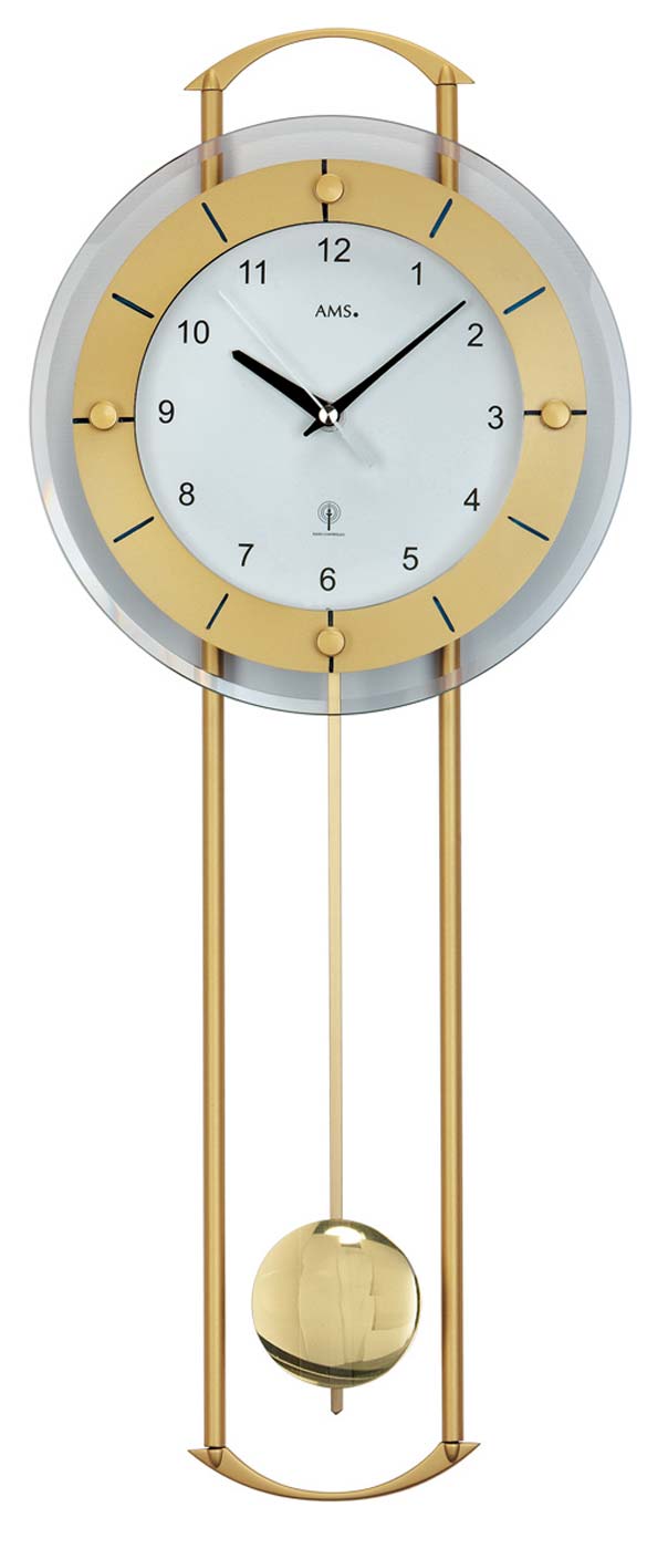 Funkpendeluhr 24 x 60 x 6 cm - AMS Modell: 5255