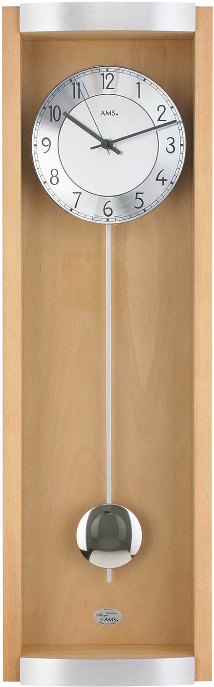 klassische Funk-Pendeluhr 21 x 71 x 9 cm - AMS Modell: 5285