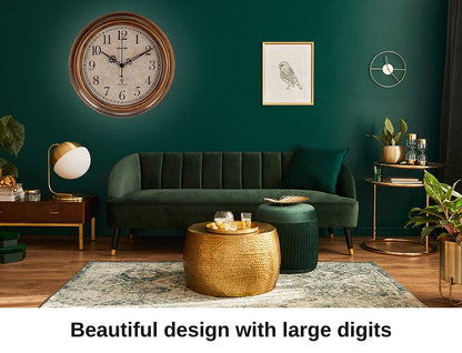 Artvendis 5575B Wanduhr Gartenuhr Funkwanduhr