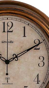 Artvendis 5575B Wanduhr Gartenuhr Funkwanduhr