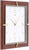 AMS Wall Clock 29x29x5 cm Walnut • Modern Design • Radio-Controlled