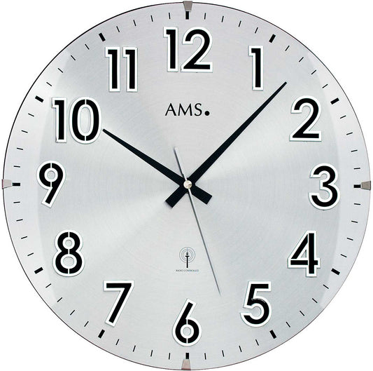 Funkwanduhren modern Durchmesser 32 cm - AMS Modell: 5973