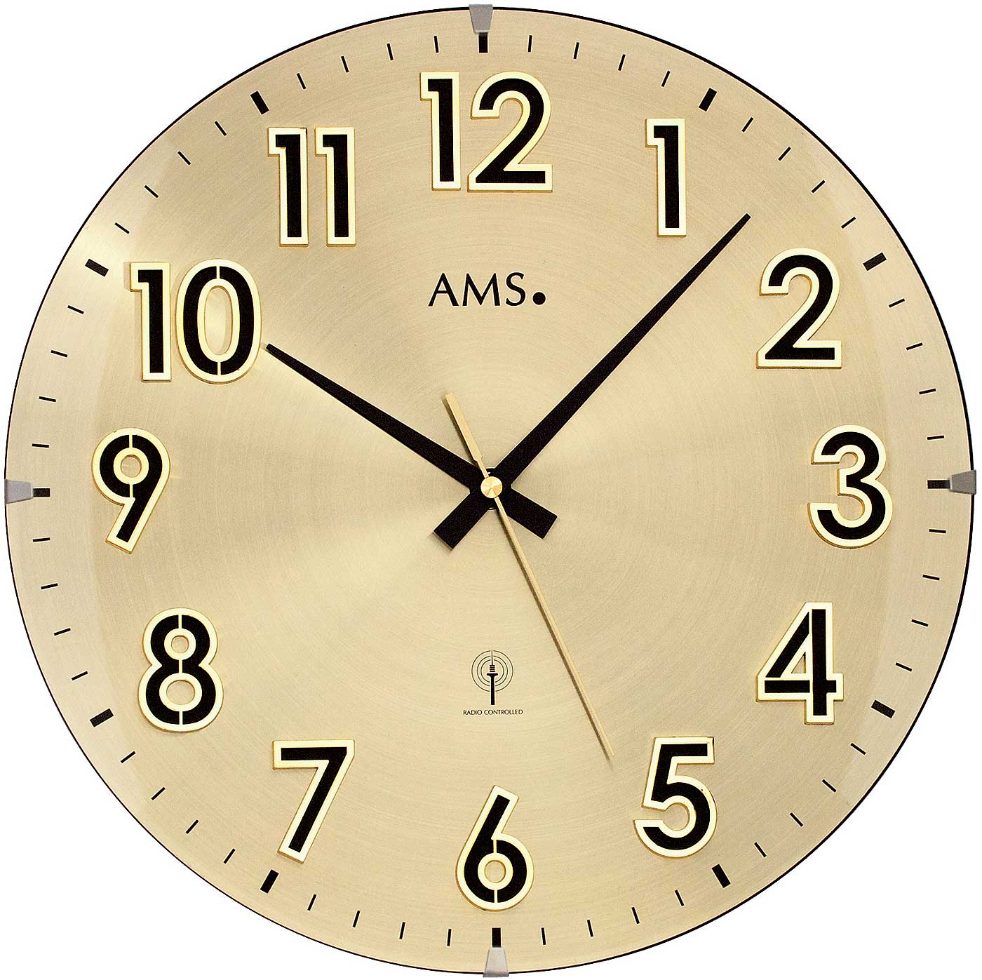Funkwanduhren modern Durchmesser 32 cm - AMS Modell: 5974