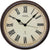 AMS Wanduhr 42x42x8 cm Metall • Geräuschloses Funkwerk • Römische Ziffern