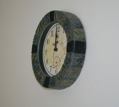 Wanduhr modern mit Temperaturanzeige - AMS Modell: 5979