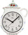 Atlanta Wanduhr 25x20x5 cm Keramik • Funkgesteuert • Mediterranes Design