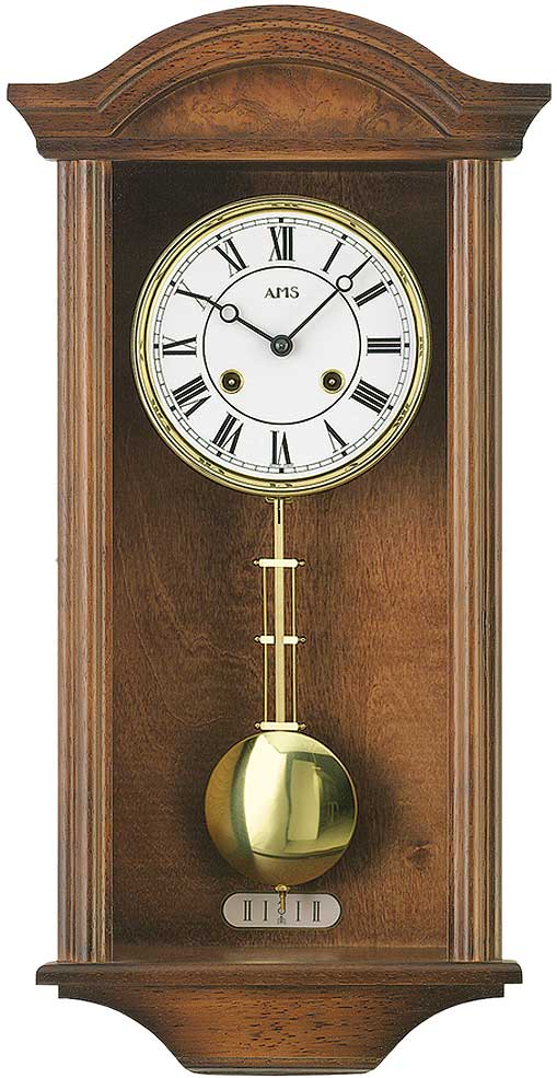 Pendeluhr Rundgong mit 1/2 Stundenschlag - AMS Modell: 614/1