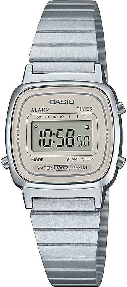 Casio Vintage LA670WEA-8AEF Damenuhr • Kultiges Retro-Design • 7 Preset Timer